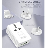 Сетевое зарядное устройство LDNIO Travel Converter Adapter A3306