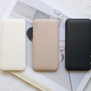 Внешний аккумулятор Power Bank Xiaomi (Mi) SOLOVE 10000mAh Type-C 2xUSB выхода + чехол (001M+)