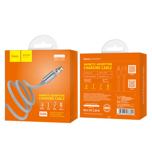 Магнитный кабель HOCO Cable USB to Micro-USB «U40A Magnetic» charging data sync, 1м