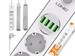 Удлинитель / Сетевой фильтр LDNIO Power Strip Defender Series 4 розетки, 4 USB, 2m (SE4432)