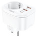 Многофункциональное зарядное устройство HOCO Multifunctional socket NS3 (4000W, 1 розетка + Type-C PD20W + 2*USB 18W)