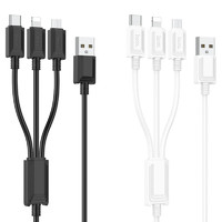 Кабель для зарядки Hoco X74 3-in-1 charging cable (iP+Micro+Type-C)
